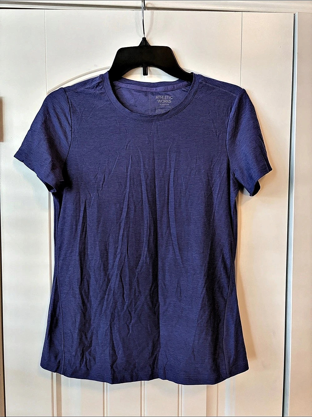 Athletic Works ButterCore Short Sleeve Athletic Tee in Purple Size Small
